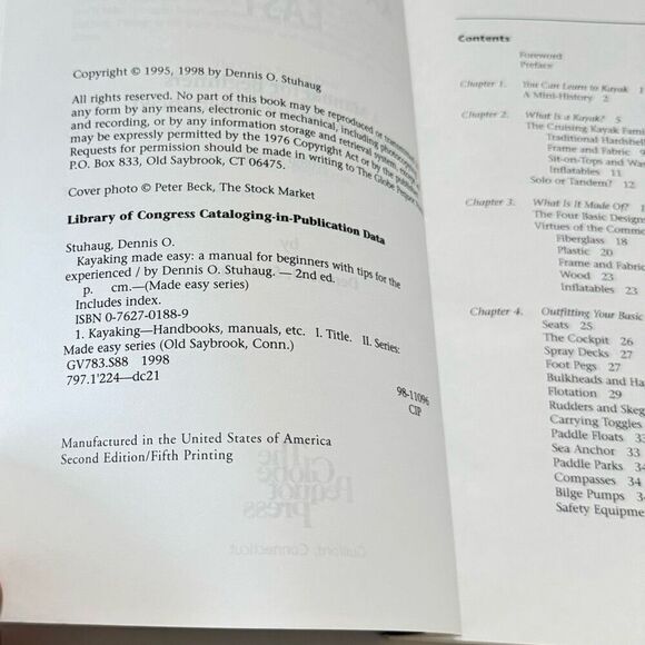 KAYAKING MADE EASY, 2ND: A MANUAL FOR BEGINNERS WITH TIPS By Dennis Stuhaug - Picture 8 of 9